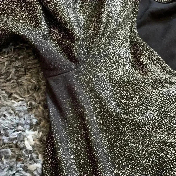 Gianni Bini Gold fleck fit and flair dress medium - Picture 6 of 7